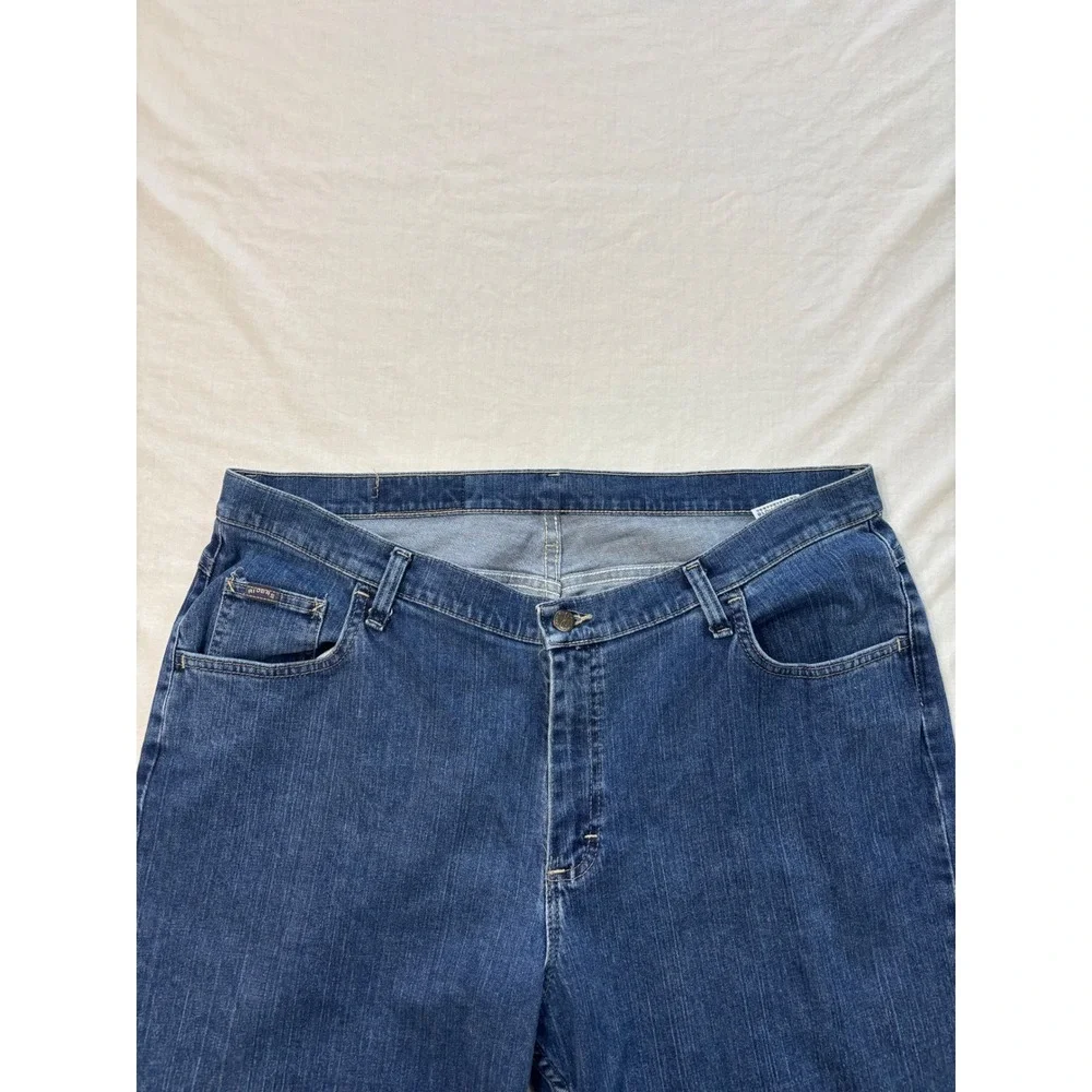 Riders by Lee Womens Plus Size 20W Medium Wash Straight Leg Stretch Jeans